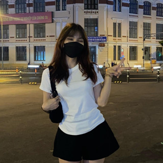 ÁO THUN BABY TEE TRƠN ĐƠN GIẢN, BASIC TEE FORM ÔM, BABY TEE BODY MA002