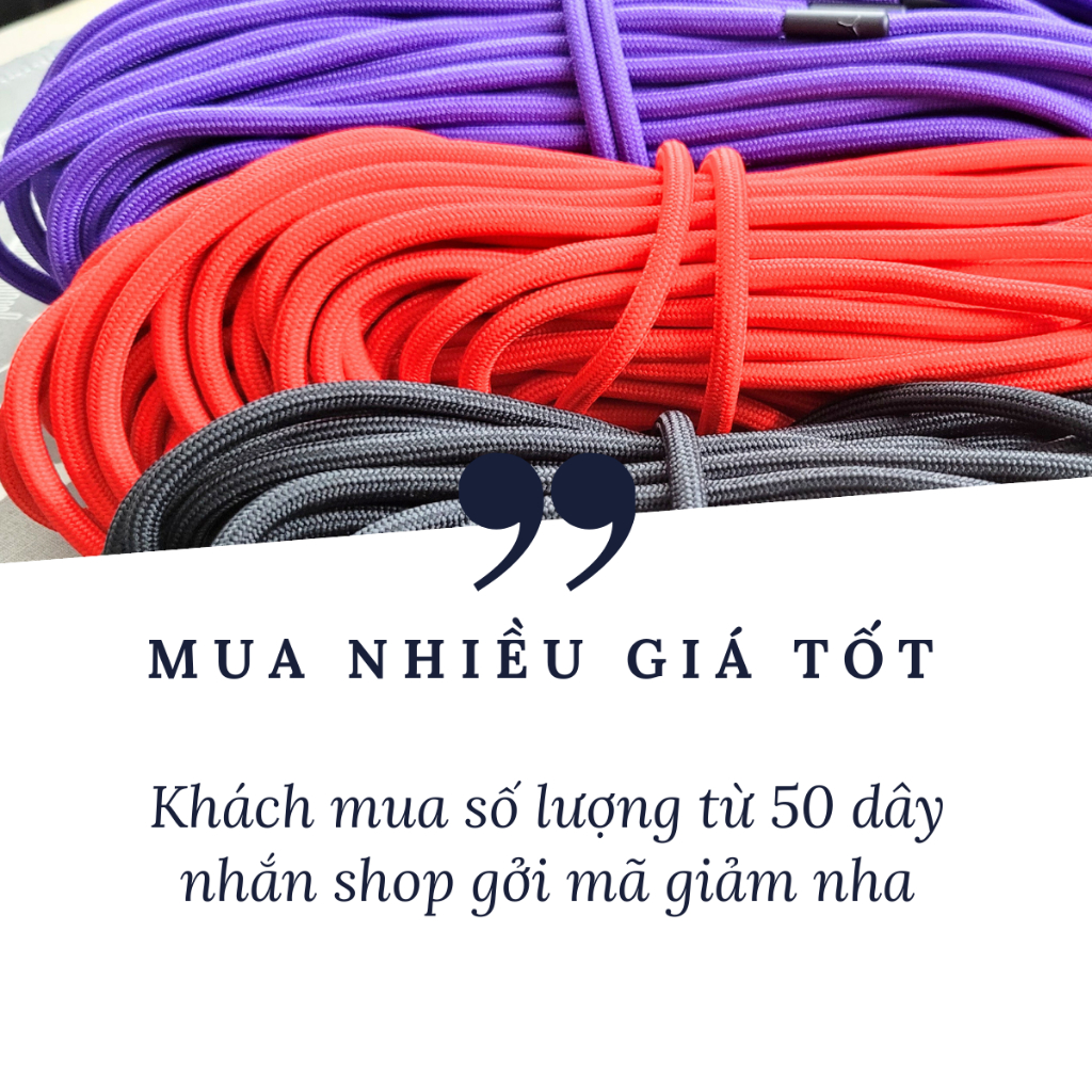 5 dây quần - dây áo khoác - dây rút - dây luồn - dây áo hoodie - dây giày cổ cao | Dài 1m - 1m9 | SP000156