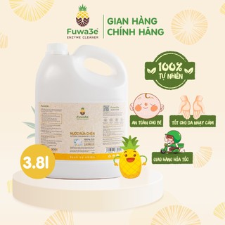 Nước rửa chén bát Fuwa3e hữu cơ Enzyme sinh học organic an toàn cho bé bảo vệ da tay 3.8L