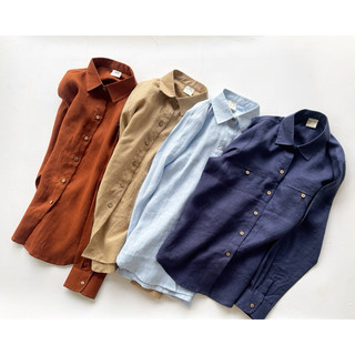 (Bảng 1/2) Áo sơ mi linen tưng washed - Mé Hè