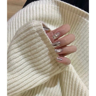 Nailbox thiết kế đính đá tráng gương 107