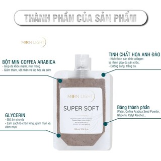 Tẩy Tế Bào Chết Cafe Super Soft Moon Light 100g