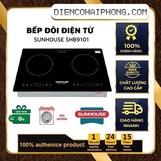 Bếp điện từ đôi sunhouse shb9101 công suất 4000w