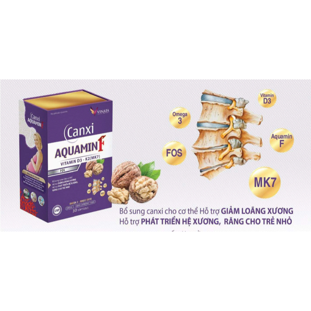 Canxi Aquamin F. Bổ sung canxi hữu cơ cho cơ thể