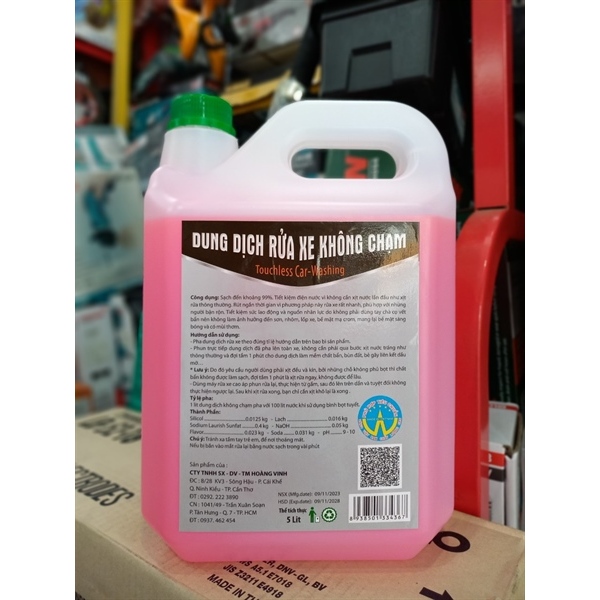Dung dịch rửa xe không chạm 5L (Bình)