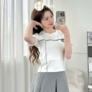 Áo phông babytee Hari kèm nơ 164 P5K8