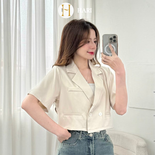 Áo blazer Hari kiểu dáng croptop tay lỡ 079 P0K4