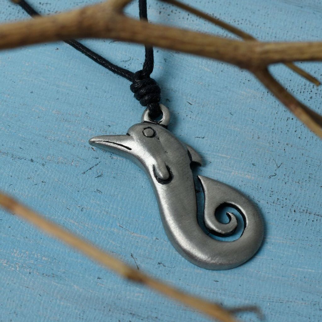 (NEW)  Dây chuyền mặt lưỡi câu Maori Hook độc đáo làm từ thiếc