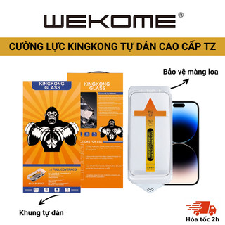 Kính cường lực tự dán KINGKONG KKTD 9H cao cấp, màn hình phủ nano - chống va đập dành cho iphone X XS XSM 11 12 13 14 15