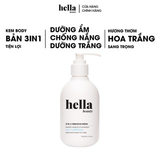 Kem Body 3in1 Dưỡng trắng Dưỡng ẩm Chống nắng Hella Beauty 200g