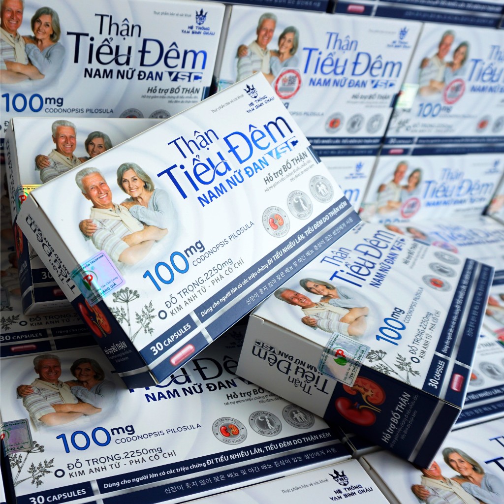 Viên hỗ trợ giảm tiểu đêm Thận Tiểu Đêm Nam Nữ Đan VSC hộp 30 viên