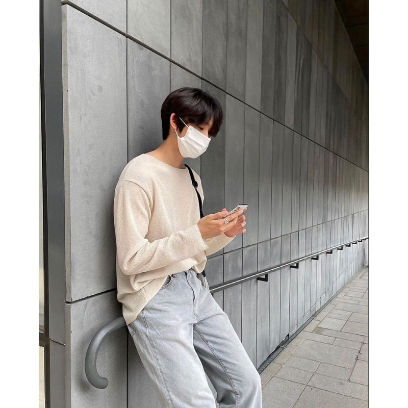 JEANS XANH TRƠN BAGGY - Quần jeans ống suông rộng form hàn quốc unisex basic halo kaki | BigBuy360 - bigbuy360.vn