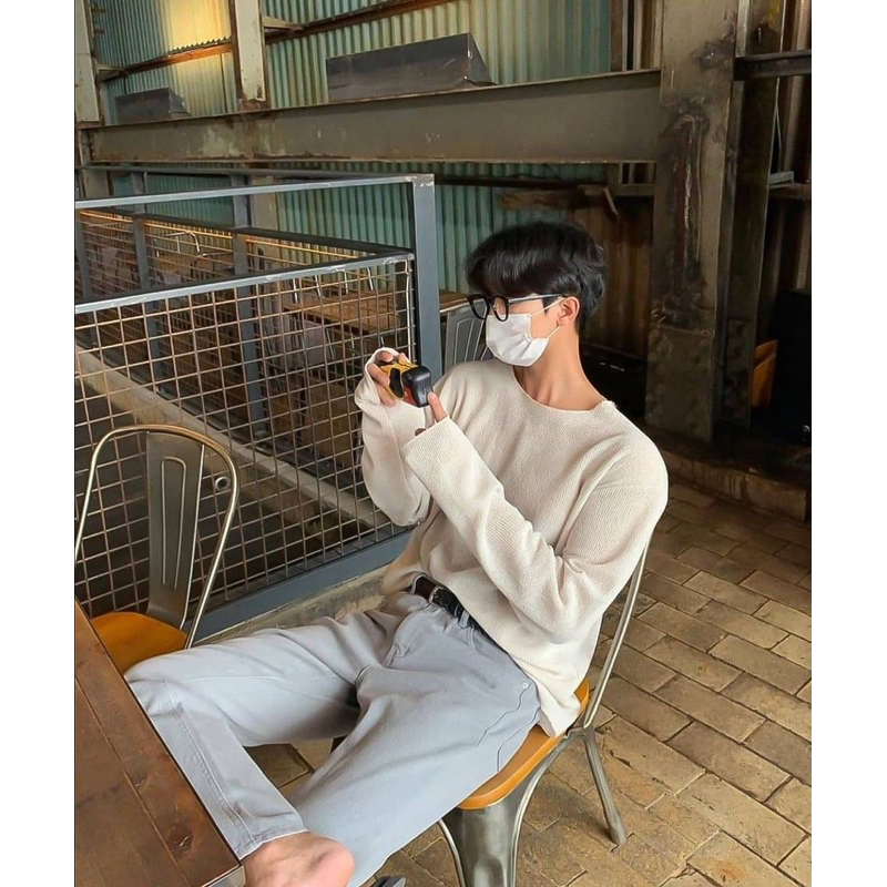 JEANS XANH TRƠN BAGGY - Quần jeans ống suông rộng form hàn quốc unisex basic halo kaki | BigBuy360 - bigbuy360.vn
