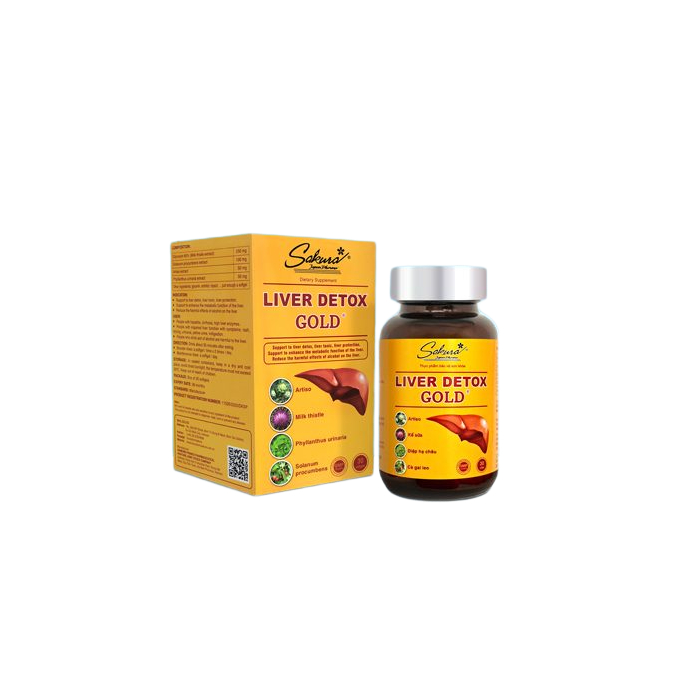 LIVER DETOX GOLD Viên uống giúp giải độc gan hạ men gan