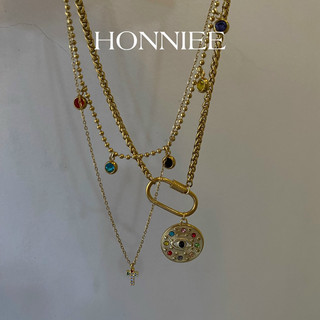  Vòng cổ nữ Honniee - Vòng cổ nữ thép y tế không gỉ mạ vàng phong cách cổ điển Honniee 