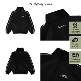 Áo khoác dù Levents phối line cổ trụ thêu nổi 2 lớp dày dặn HYPRETTY 01