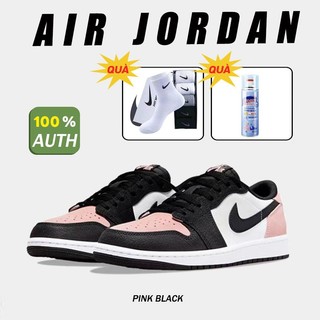 Giầy màu đen Giày thể thao unisex N-ike A-ir Jo-rd-an 1 Gi-ày bóng rổ cao cấp"Rust Pink"