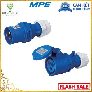 Phích & ổ cắm công nghiệp 3p16 240v ip44, chính hãng mpe