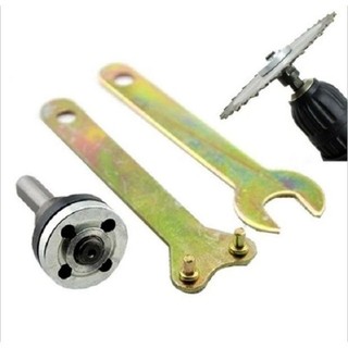 Trục giữ đĩa cắt , chuyển khoan sang cắt.