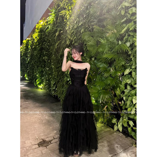 MAXI ĐEN BÈO XẺ TÀ 🤍🖤