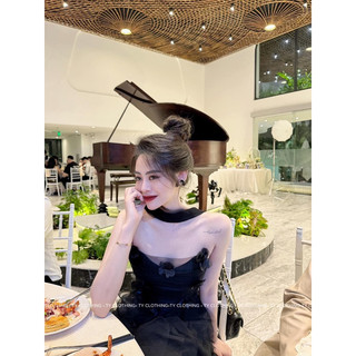 MAXI ĐEN BÈO XẺ TÀ 🤍🖤