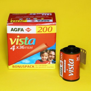 Film chụp ảnh outdate Agfa Vista 200 (chữ trắng)