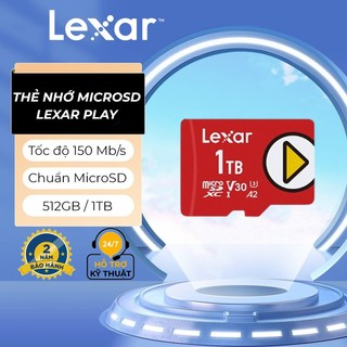 Thẻ nhớ 512GB/ 1TB Lexar PLAY microSDXC UHS-I, tốc độ đọc 150Mb/s, tương thích máy chơi game Nintendo-Switch