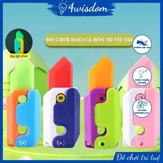 Đồ chơi dao cà rốt vô tri xả stress 4wisdom, dao cà rốt trọng lực 3D