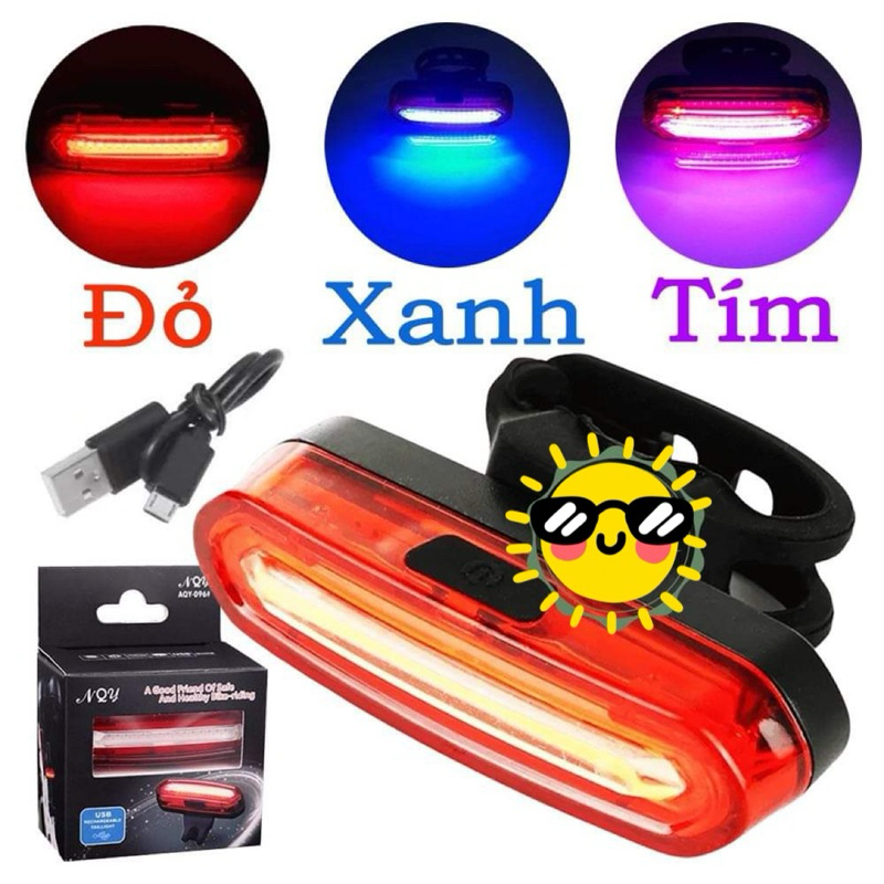 Đèn hậu NQY 096 3mầu 6 chế độ sáng cam kết chính hãng 096 siêu bền