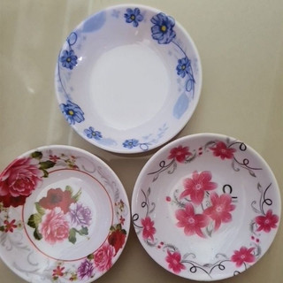 Set 10 Dĩa, Chén nhựa Melamine đựng nước chấm, muối tiêu