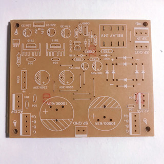 Pcb mạch nguồn âm ly 2 tụ