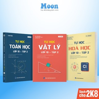Sách lớp 10 chương trình mới học môn Toán Lý Hoá học kì 2 bản mới nhất moonbook