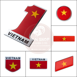 [Decal] [cờ Việt Nam] [6 mẫu] Alumium