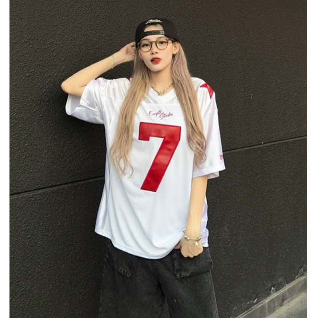 Áo Calem club số 7 thun thể thao EMBROIDER SEVEN Jersey unisex In cao cấp