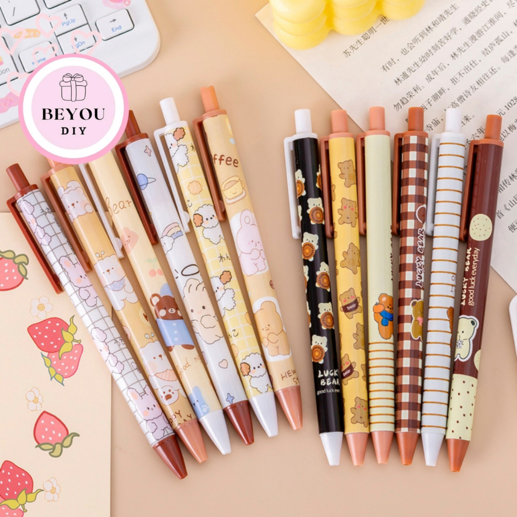 Bút Bi Mực Đen Cute Họa Tiết Dễ Thương - BEYOU