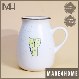 Ly sứ cao cấp họa tiết cat simple Made4Home size 400ml