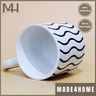 Ly sứ cao cấp hình sóng simple Made4Home size 350ml