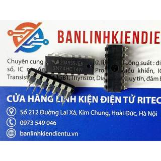 [Combo 5 chiếc] SN74HC14N, 74HC14N, 74HC14 IC Số hãng Texas DIP-14