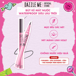 DAZZLE ME Bút Kẻ Mắt Dạng Lỏng Không Thấm Nước Trang Điểm Mắt Chống Lem Trôi Hold On Waterproof Eyeliner 0.8g