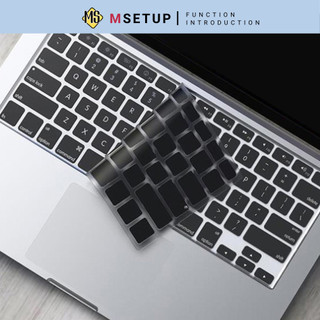 Miếng Phủ Bàn Phím Macbook Màu Đen Silicone (Full Model)