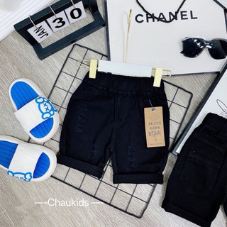 Quần đùi rách kaki cực chất cho bé