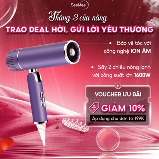 Máy sấy tóc SeeMee 2 chiều công nghệ ion âm công dụng sấy tóc tạo kiểu giúp bảo vệ và hạn chế hư tổn tóc công suất 1800W
