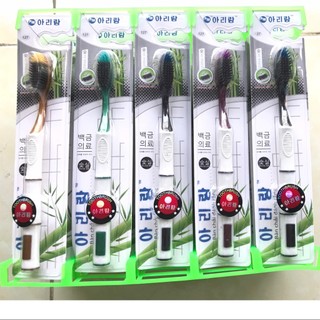 Hộp 30 chiếc bàn chải đánh răng lông mềm hình cây tre, bàn chải đánh răng việt nam sản xuất