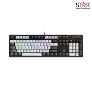 Bàn phím cơ dareu ek1280x | black grey, blue switch, multi led, 104 phím