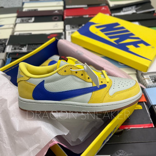 Giày travis scott x air jordan 1 low og "canary" | high quality