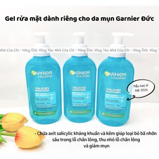 Gel rửa mặt dành cho da mụn Garnier Hautklar _ HÀNG ĐỨC