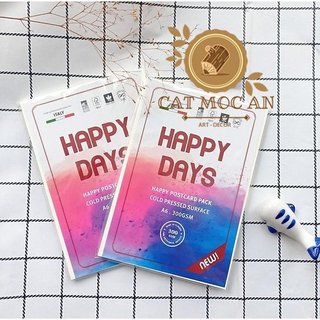 Giấy happy 300gsm postcard - a6 - happy day