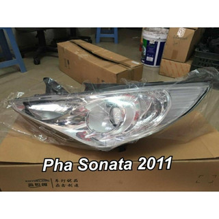 Đèn pha hyundai sonata 2011, bản không xenon, 921013s110 - 921023s110 , đèn lái trước - phụ tùng xe cỏ