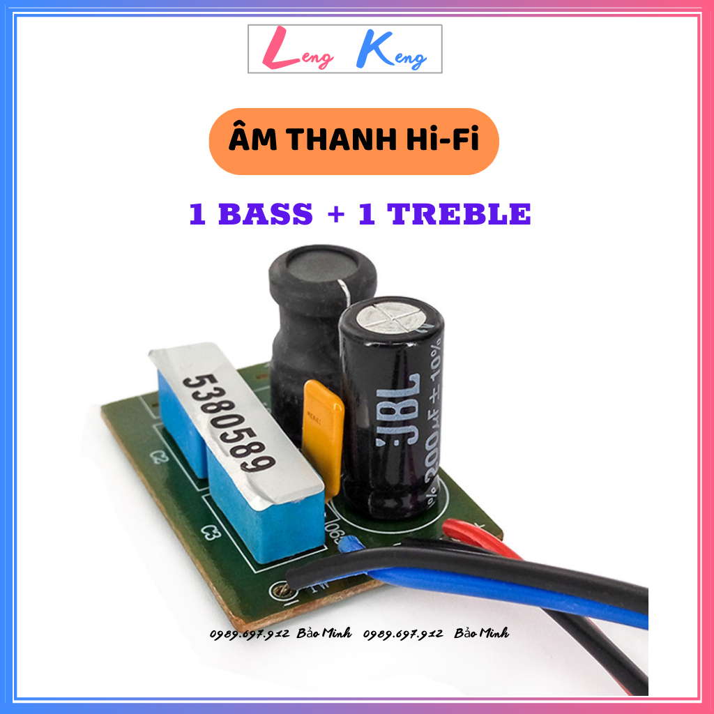 [Giá 1 mạch] Mạch phân tần 2 đường tiếng JBL BT215 dùng cho 1 Bass 1 Trép | Cho loa kéo hoặc thùng loa Bass 20 đổ lại