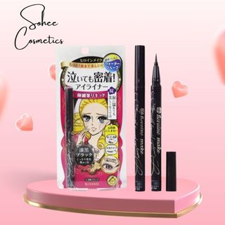 Bút Kẻ Mắt nước Kissme chống trôi Heroine nét sắc mảnh 0.1mm, Bút kẻ mắt dạng nước Kissme lâu trôi, không lem Nhật Bản